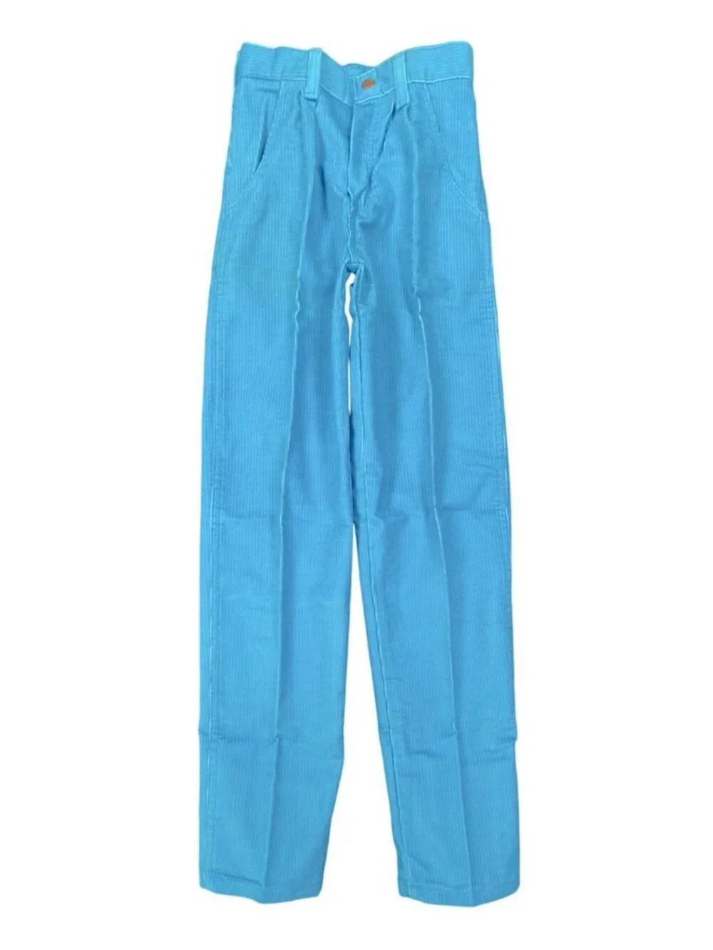 Maverick Corduroy Pants Girls 8 Slim Blue Cotton Blend Vintage 80s Deadstock NWT
